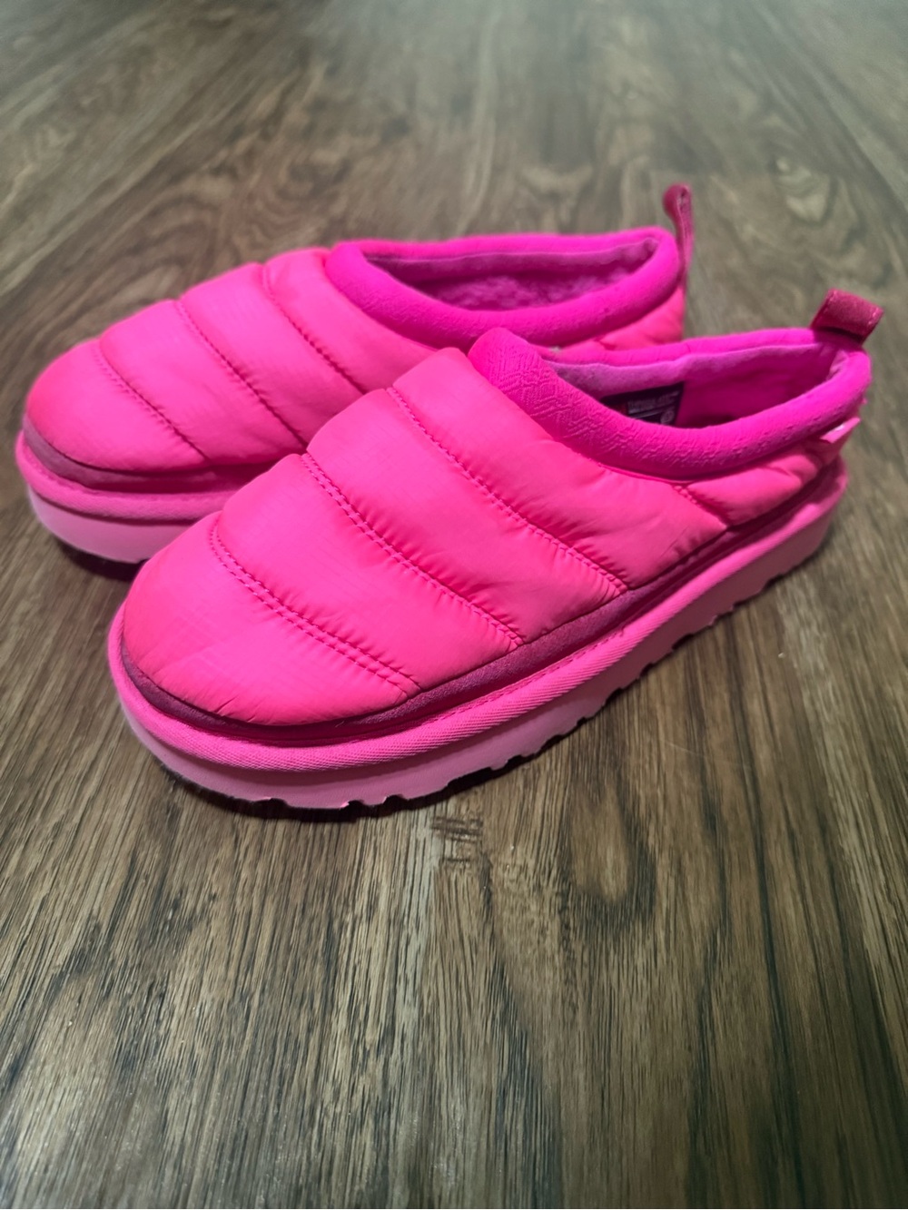 Ugg Tasman LTA 3M Thinsulate Pink Low Top Mules Slippers Size 7